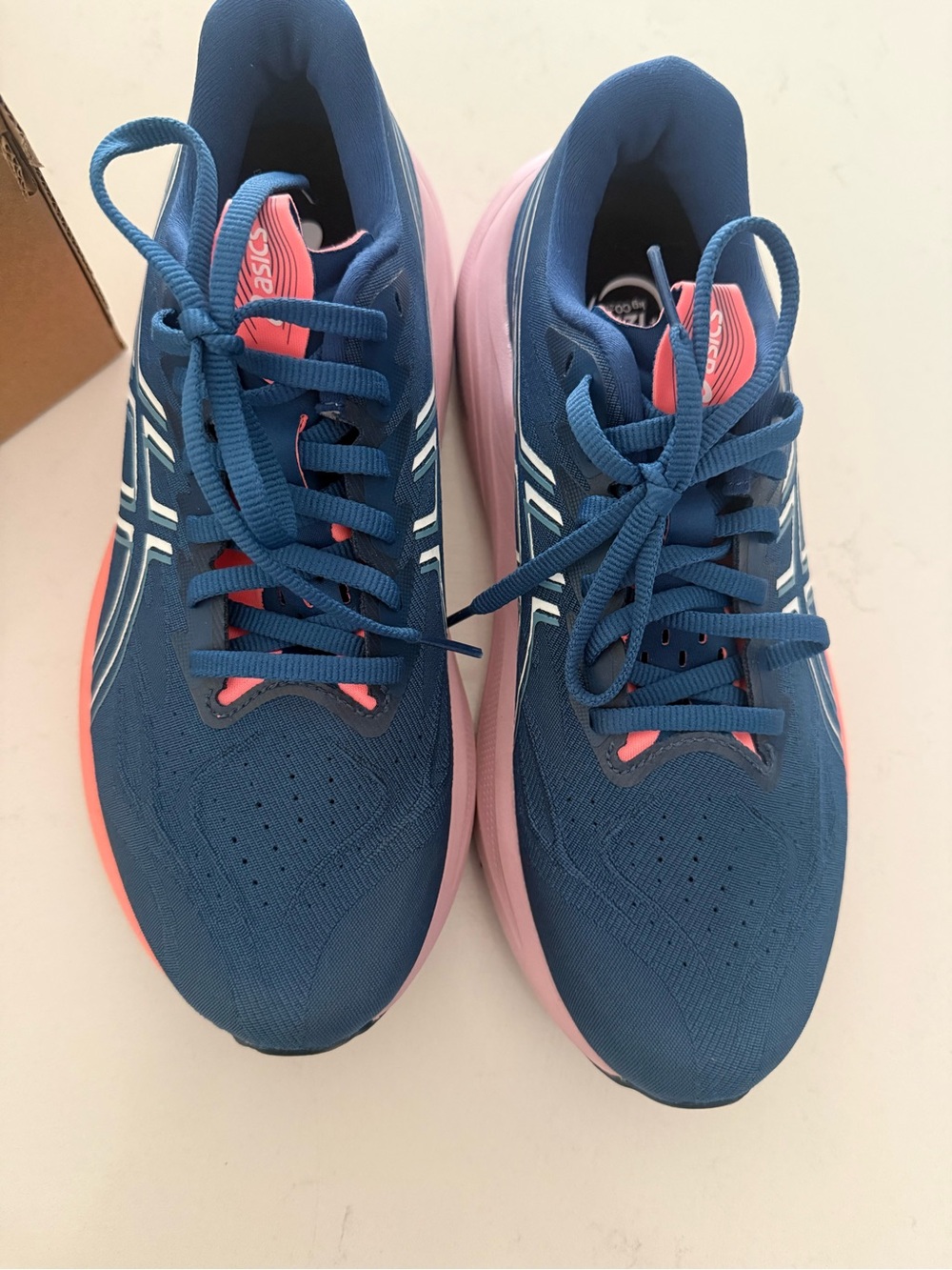 ASICS Women's Navy and Pink Running Shoes - Picture 4 of 8